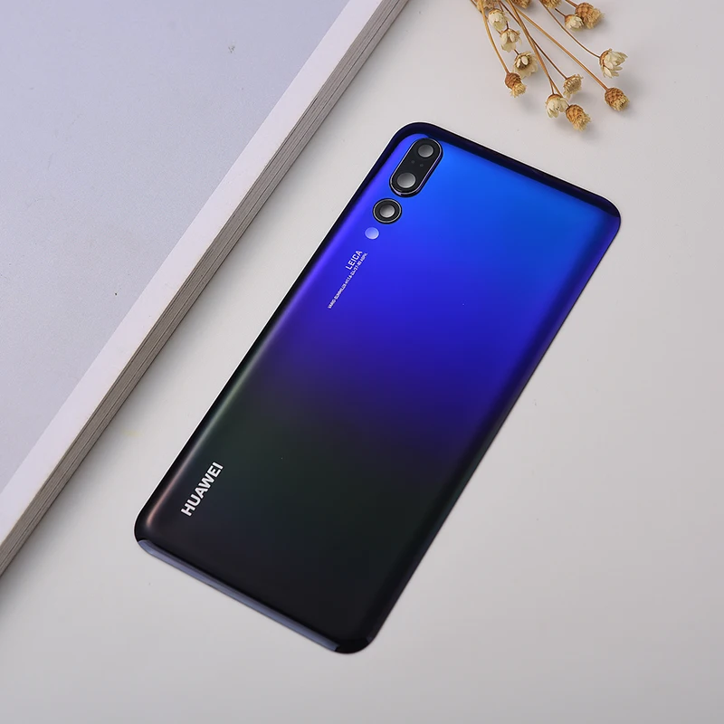 Оригинальный чехол для Huawei P20 Pro задняя крышка 3D стеклянный аккумулятор замена с