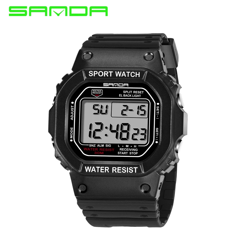 SANDA Fashion Professional Sports Watch Men Women Waterproof Military Watches Shock Men's Retro Analog Quartz Digital | Наручные часы