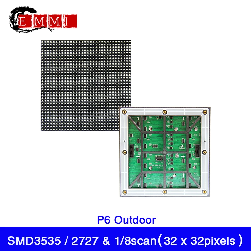 

Бесплатная доставка, уличный светодиодный RGB-дисплей P6, модуль 1/8 x мм, сканирование, наружная деловая реклама, полноцветная светодиодная пан...