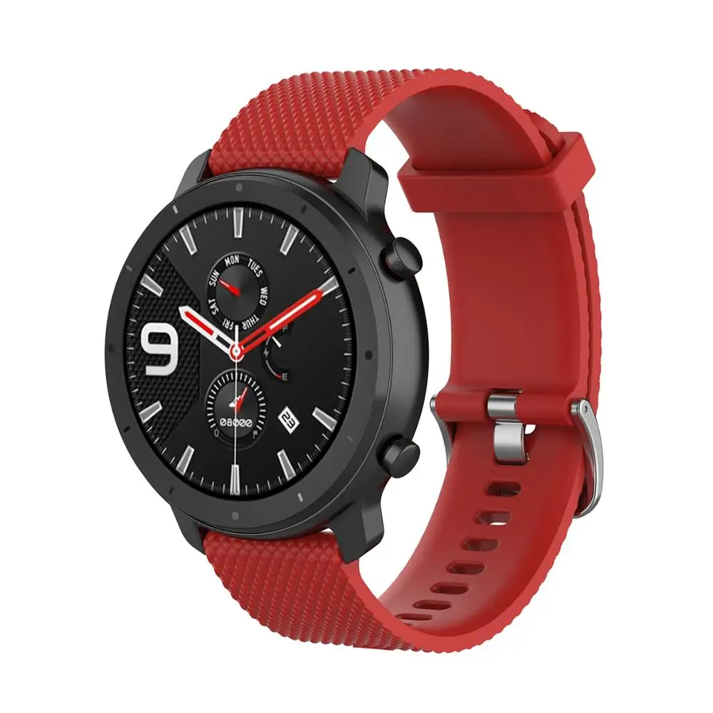 18 мм 20 мм 22 мм силиконовый ремешок для huawei/Withings/samsung Galaxy/gear s3/Amazfit Bip Смарт-часы замена Широкие ремешки
