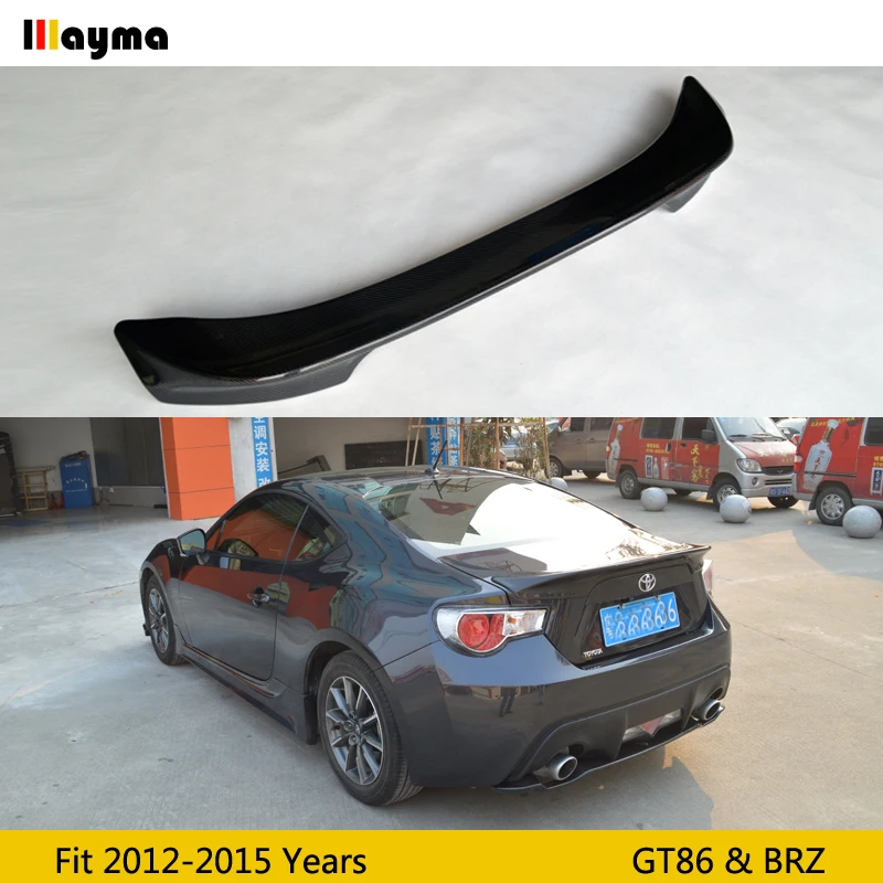 TRD Стиль углеродного волокна задний багажник спойлер для Toyota scion GT86 2012 2015 год Subrau