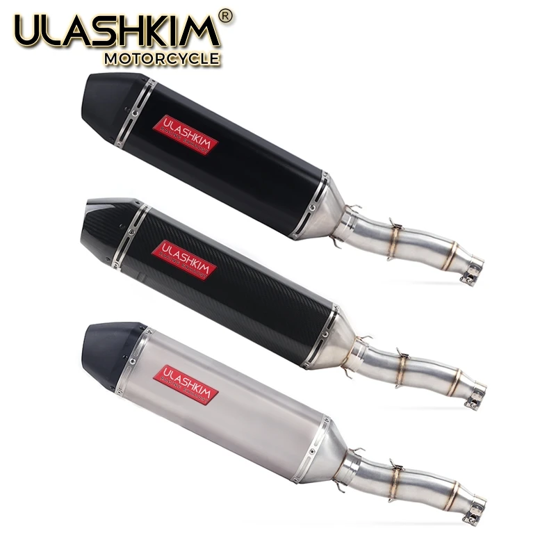 

Motorcycle Full Exhaust System Muffler Escape Slip On For YAMAHA XG250 XT250 Modified Contact Middle Pipe Adapter Connect
