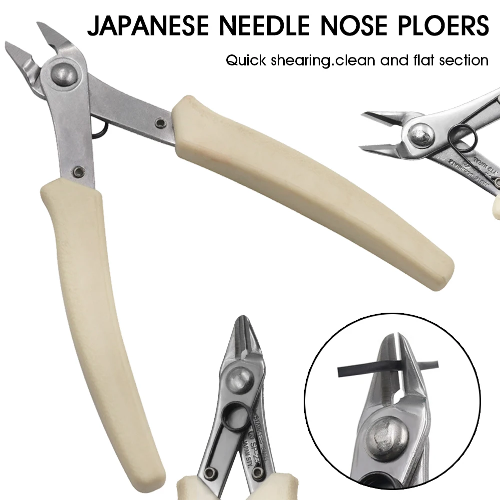 

1 PCS Nozzle Pliers Stainless Steel Needle-nose Pliers Wire Cutters Trimming Wire Cutting Pliers Hand Tools Oblique Cutting
