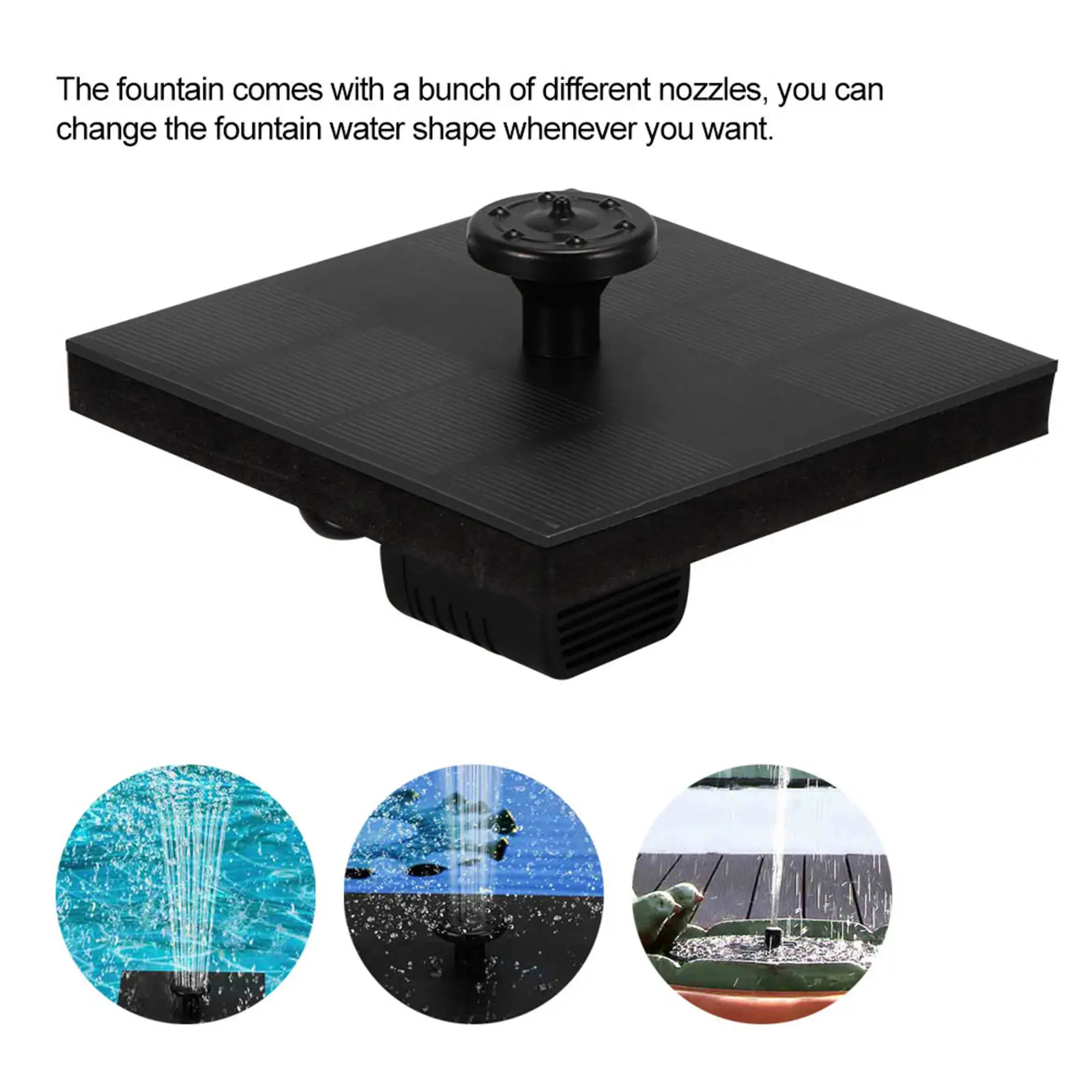 Solar Fountain Water Pump Floating Outdoor for Small Pond | Дом и сад