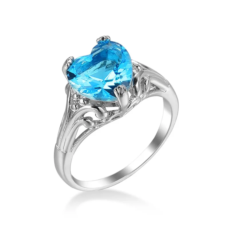 Женское кольцо на палец Anillos Yuzuk из стерлингового серебра 925 пробы с кристаллом