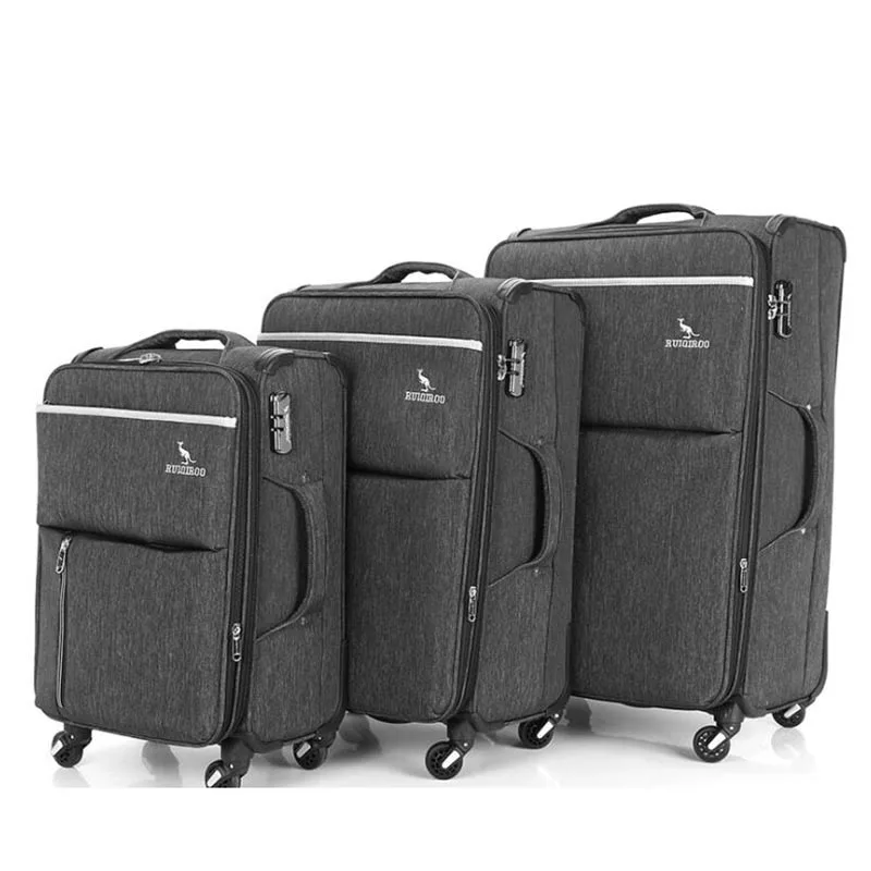 Carrylove 2" 24" 2" дюймов, мягкий чехол на колесиках для путешествий, Дизайнерская Дорожная коробка из Оксфорда, комплект из 3 предметов для багажа