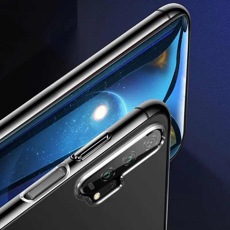 Чехол для huawei P20 P30 Lite силиконовая мягкая прозрачная задняя крышка из ТПУ Honor V30 20 9X