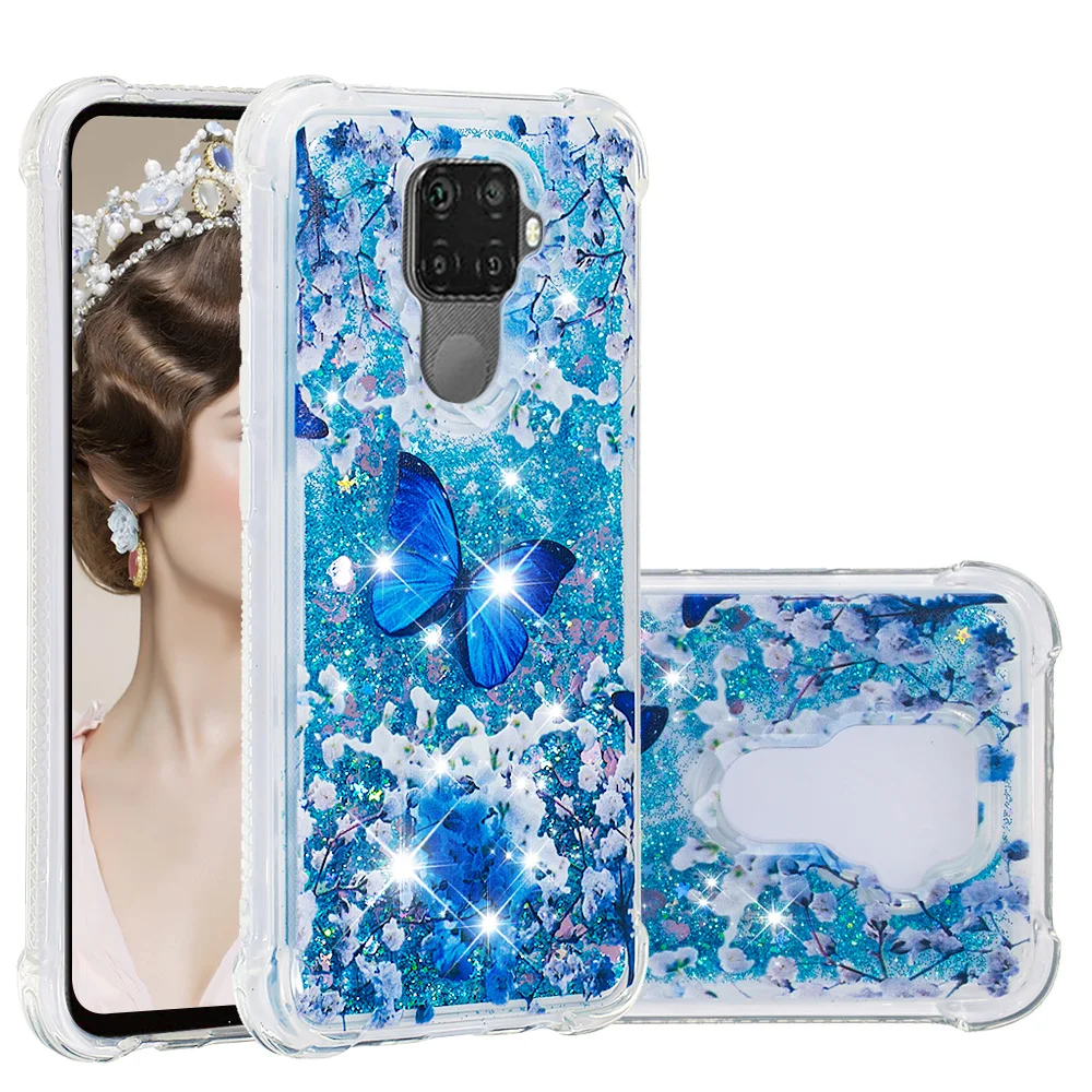 Чехол для Huawei Mate 30Lite Nova 5i Pro ударопрочный чехол из ТПУ с блестками жидкими