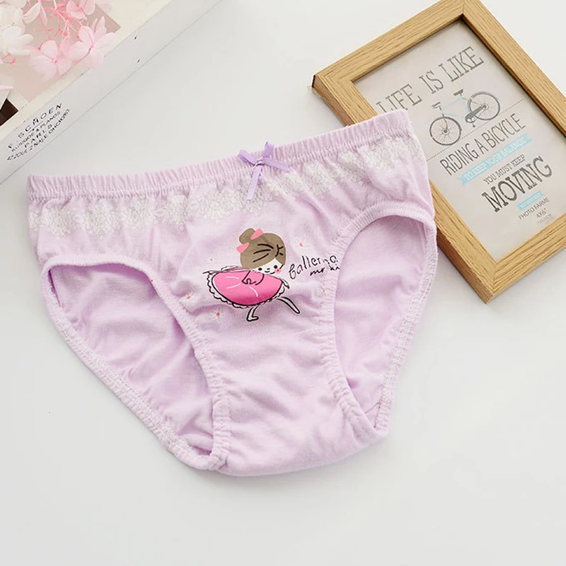 5pcs/pack Fashion Underpants for Girls Cotton Briefs Cartoon Kids Underwear toddler Panties High Quality Children Shorts | Мать и ребенок