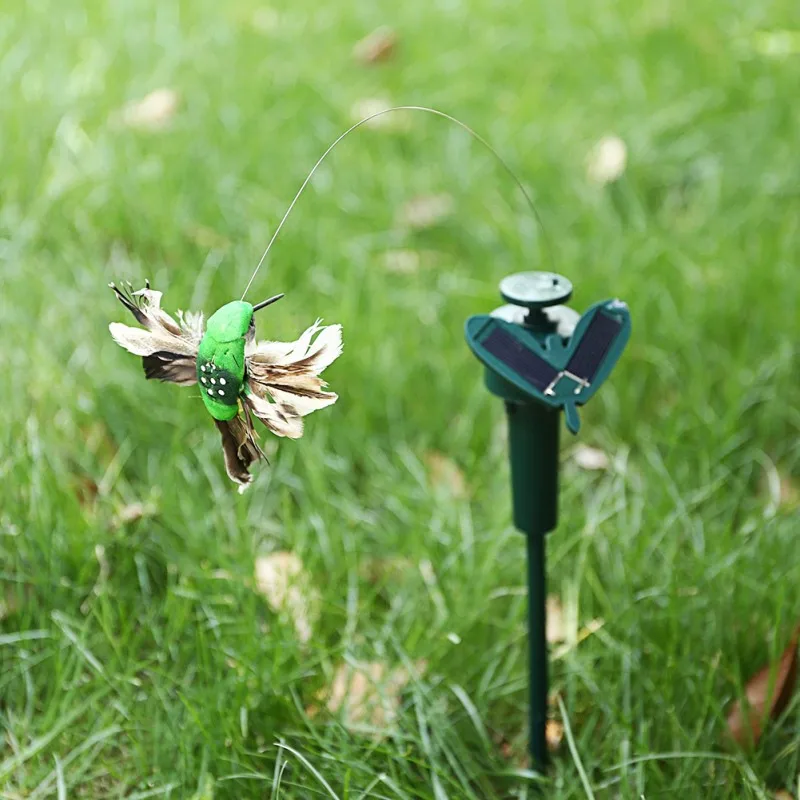1 шт. Пластик на солнечных батареях в форме летающих бабочек птица подсолнечника