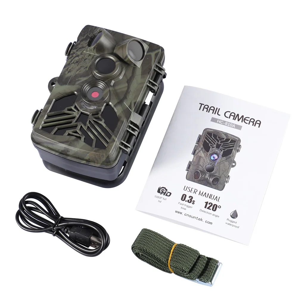 

HC-810A 1080P 20MP HD Hunting Wildlife Camera Scouting Trail Camera Wildview 3 PIR Motion Night Vision Camera Home Safe Game Cam
