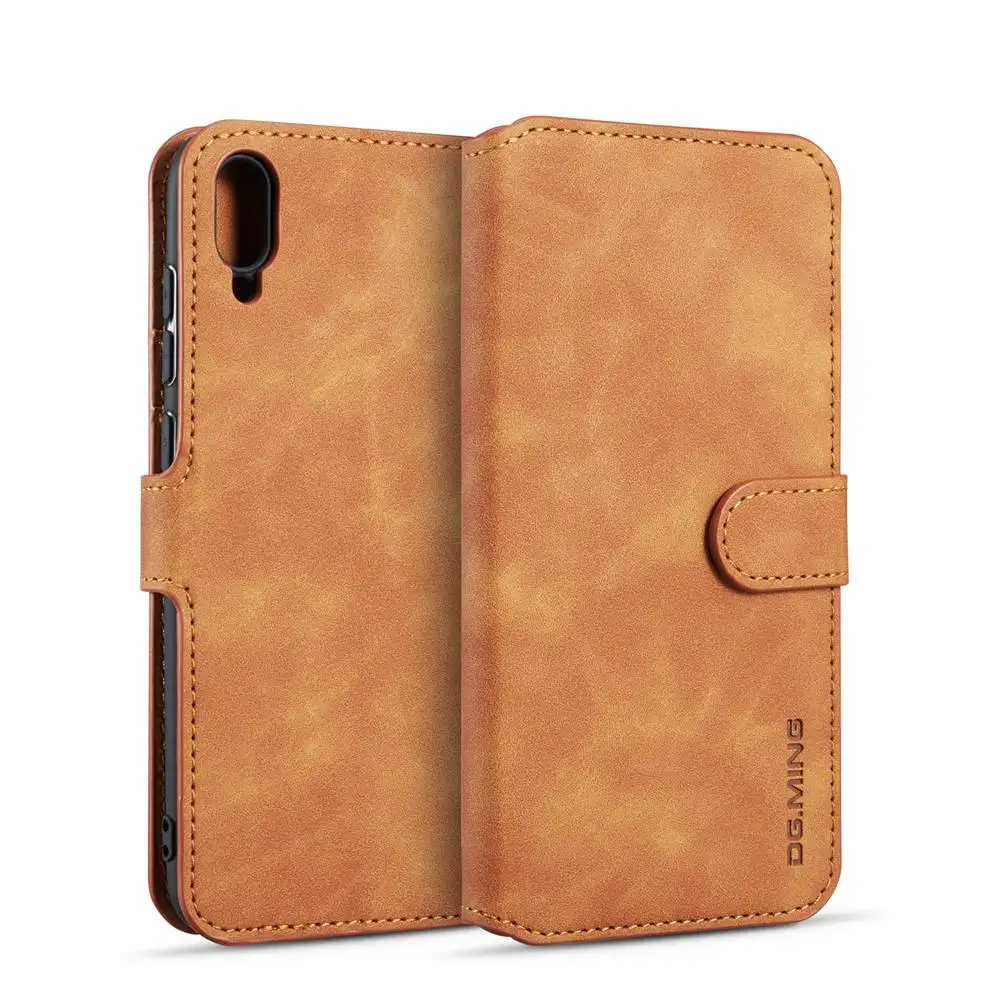 Кожаный флип чехол для huawei Y7 Pro 2019 Coque s Магнитный кошелек|Чехлы-книжки| |