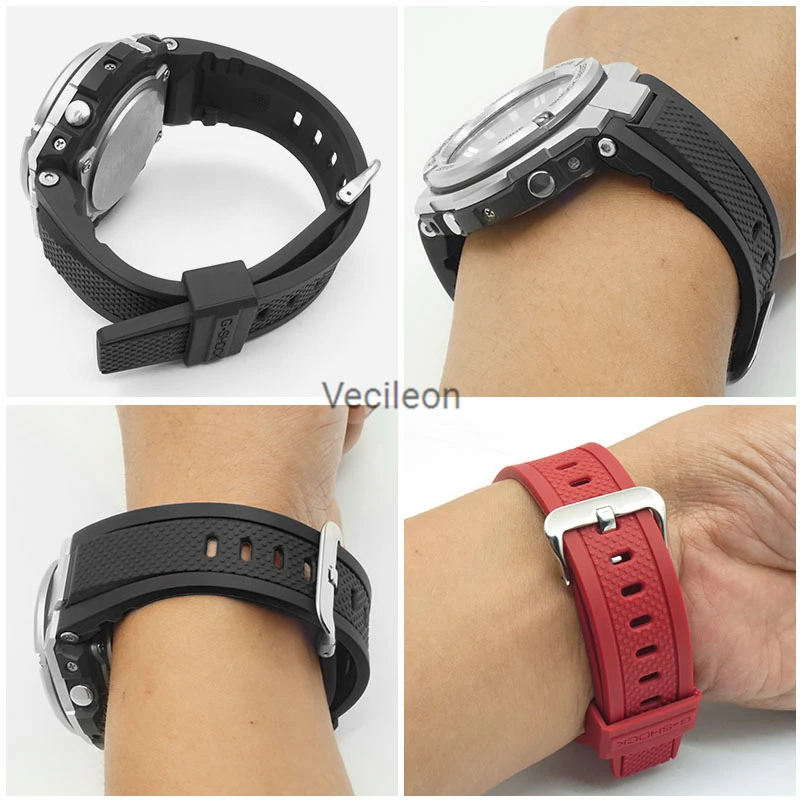 Силиконовый ремешок с пряжкой для часов оригинальный стиль лента ремешком