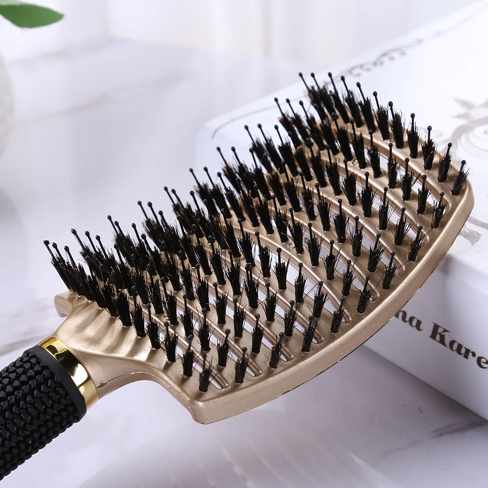 

Hairbrush Comb Scalp Massage Comb Wet Hair Brush Hair Salon Bristle & Nylon Hairbrush Women Hair Brush Hair Care Styling Tool