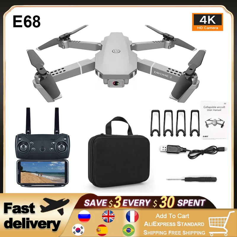 

Remote Control Drone 4k Hd Aerial Photography Professional Drone Wifi Fpv Height Keep Foldable Quadcopter Aircraft Gift For Kids