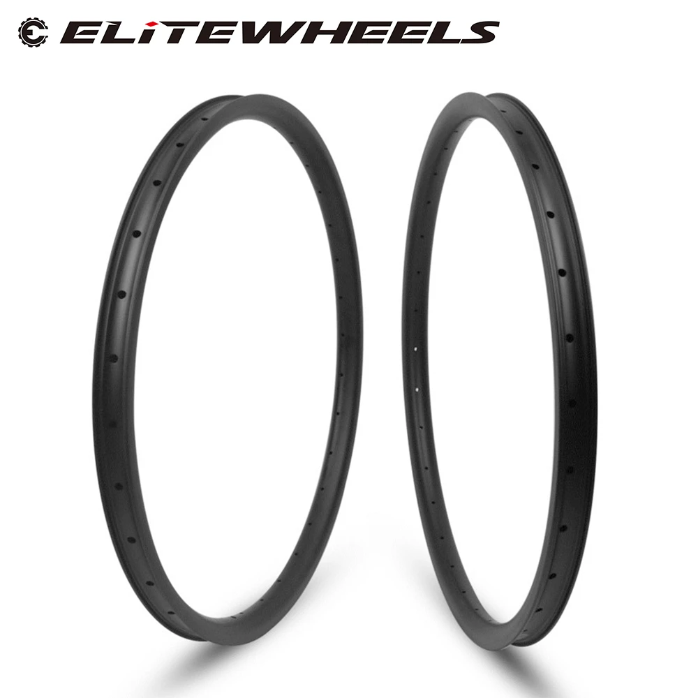 

ELITEWHEELS 27.5er MTB Rim Hookless Asymmetric 24/27/35/40mm Width Tubeless Carbon Rims For DH AM XC Enduro Mountain Wheels