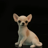 mr z jxk mr002 miniature animal model chihuahua cute puppy dog model toy fit for action figure toys accessories