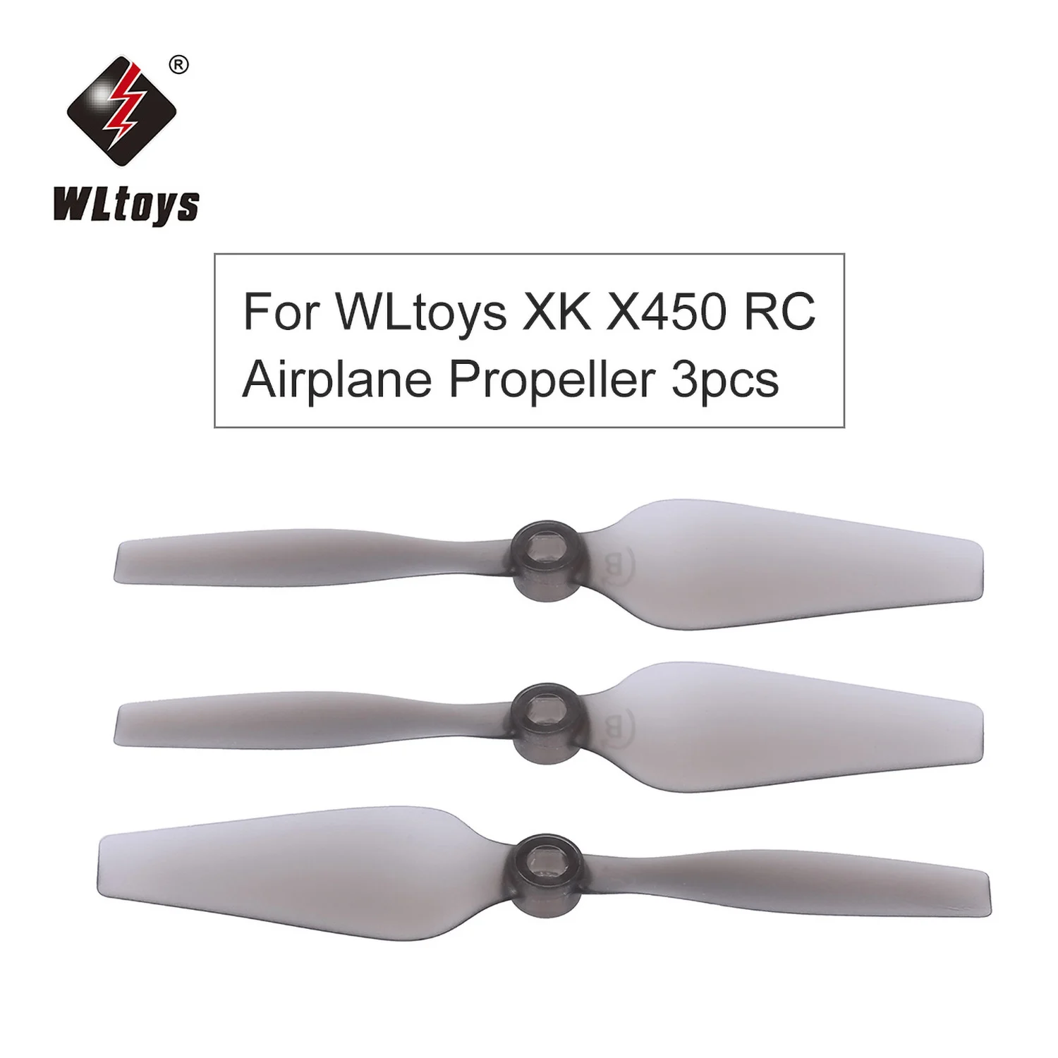

3pcs WLtoys XK X450 RC Airplane Aircraft Helicopter Fixed Wing Propeller RC Parts