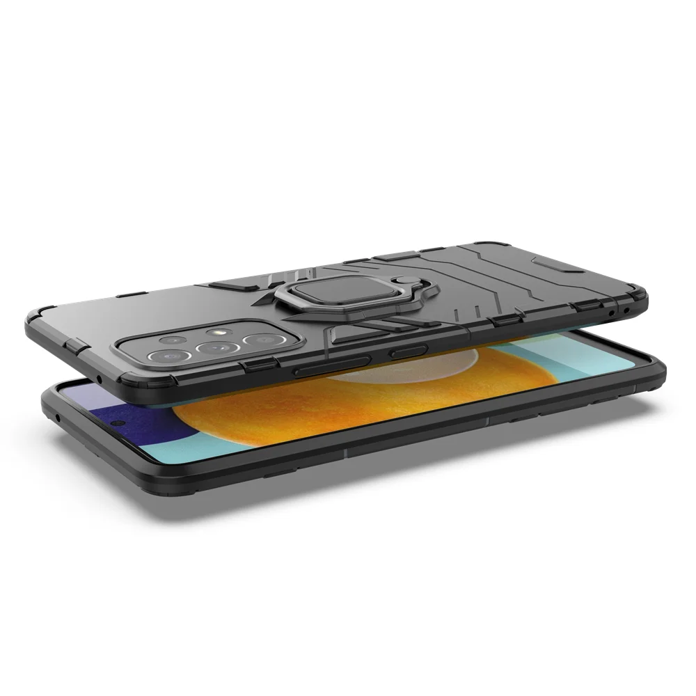 For Samsung Galaxy A53 5G Luxury Ring Back Cover Stand Armor ShockProof Case A 53 SamsungA53 Phone | Мобильные телефоны и