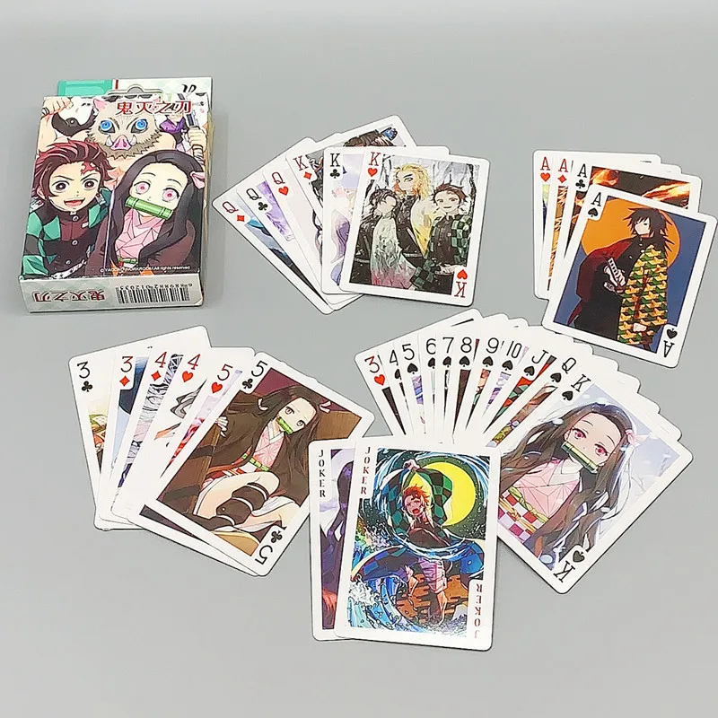 Фигурка аниме рассекающий демонов Kimetsu no Yaiba аксессуары для покерных карт Kamado