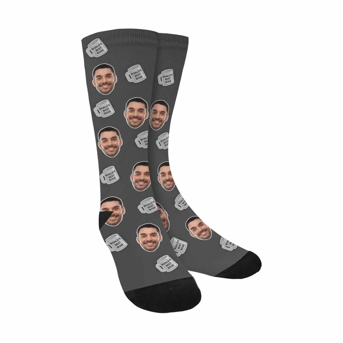 

Custom Face Best Boss Sublimated Crew Socks