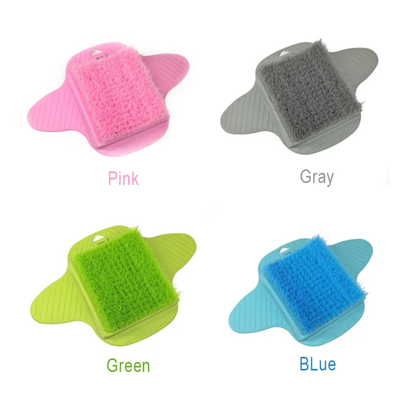 Пластиковая Ванна Душ щетка для стоп скруббер обувь массаж ног тапочки Скраб