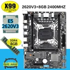 Игровая материнская плата X99 GT с  E5 2620 V3 1 шт. 8 Гб 2400 МГц DDR4 память USB3.0 NVME M.2 Wifi слот