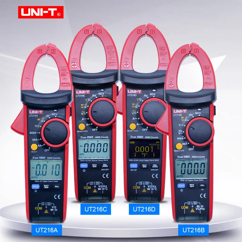 True RMS Digital Clamp Meter current  voltage tester Resistance Capacitance Diode Test NCV UNI-T UT216A UT216B UT216C UT216D