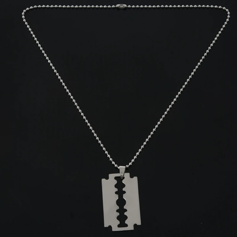 Мужское серебряное ожерелье из нержавеющей стали | Дом и сад