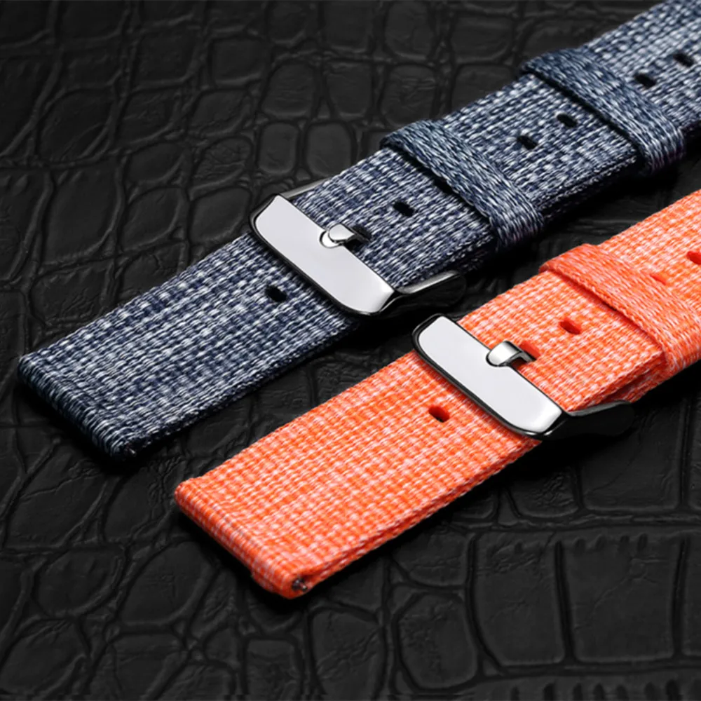 Watch Strap 22mm 20mm Nylon Watch Strap 22mm Quick Release For Samsung Galaxy Gear S3 S2 Watchband 18mm 20mm For Amazfit Bip