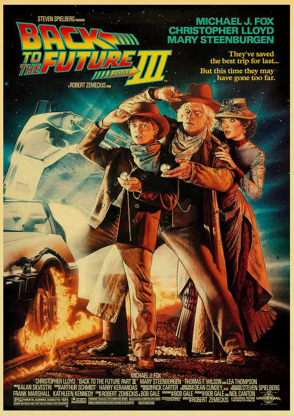 Винтаж классическое кино Назад в будущее ретро постер крафт бумага высокого