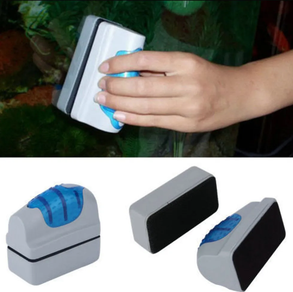 

Useful Floating Magnetic Brush Aquarium Fish Tank Glass Algae Scraper Cleaner