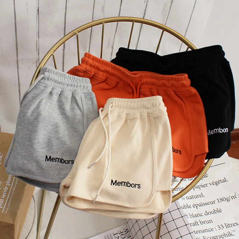 

All-match Women Short Pant summer Casual Lady Loose Solid Leisure Female Workout Waistband Skinny Stretch Shorts
