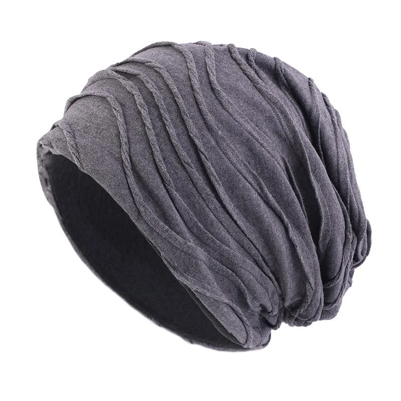 Bonnets de chimio de couleur unie pour hommes et femmes  Turban extensible pour perte de cheveux