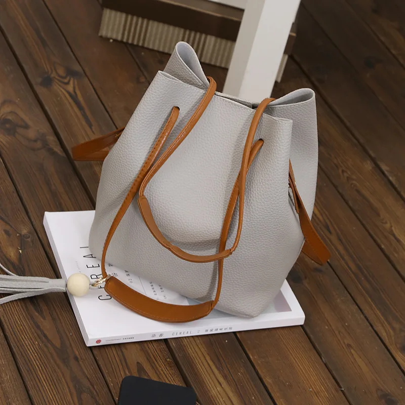 

Bucket Picture Bag Two-piece Fashion Tassel Handbag One-shoulder Diagonal Bag Purses and Handbags Designer Bag