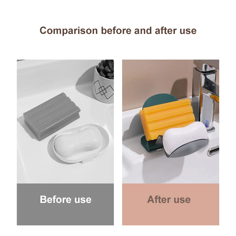 

Suction Cup Punch-free Soap Drainage Rack Water Draining Bathroom Sundries Holder Household Waterproof Storage Organizer