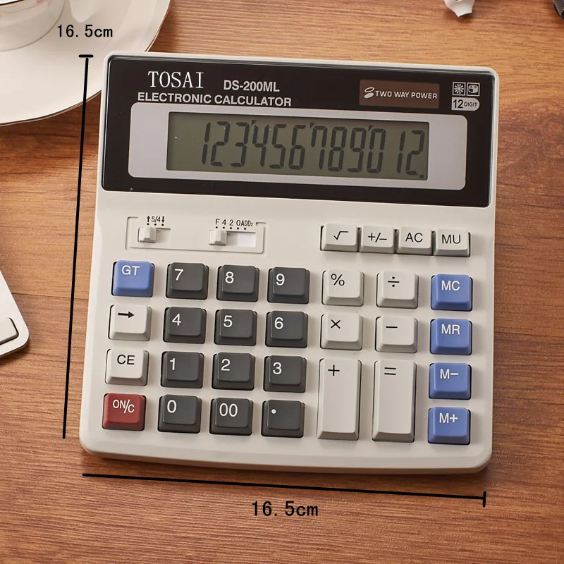 

12 Digit Calculator Big Button Financial Business Accounting Student Teacher Tools Large Button