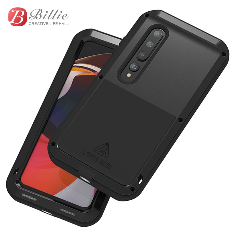

Чехол для XiaoMi 10, ударопрочный грязеотталкивающий водонепроницаемый металлический армированный чехол LOVE MEI, чехол для телефона Xiaomi 10 Pro