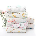 6-слойное детское одеяло для новорожденных, 100% хлопок, зимние детские муслиновые квадраты, детское банное полотенце, одеяло для пеленания 100*100