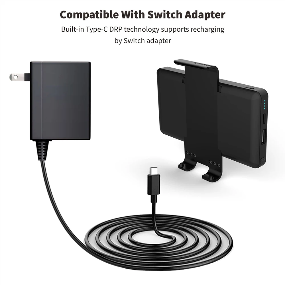 

10000mAh Power Bank For Nintend Switch Console External Battery For Nintendo Switch Quick Charger For iPhone Android For iPad