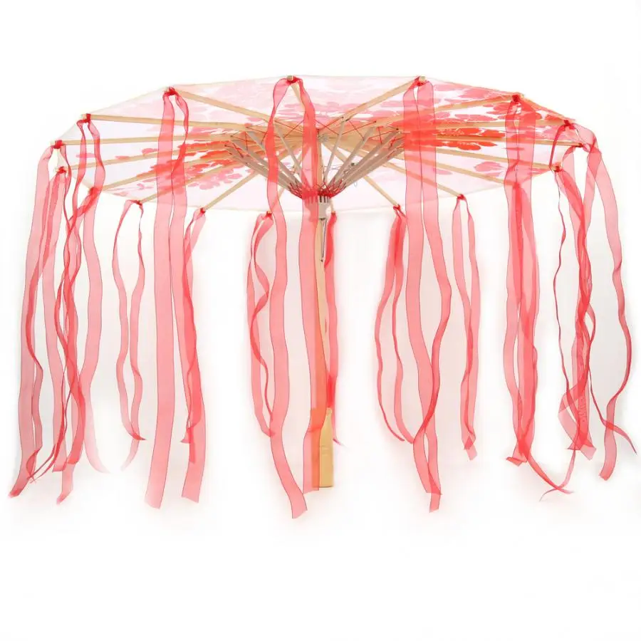 Зонт ручной работы домашний декоративный зонт из шелковой ленты | Дом и сад