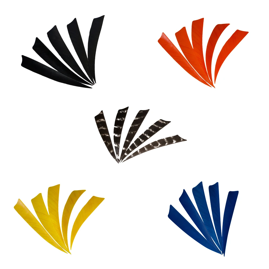 

5x4 ''щит охотничьи стрелы из натурального пера, лопасти для лука, аксессуары для стрельбы из лука