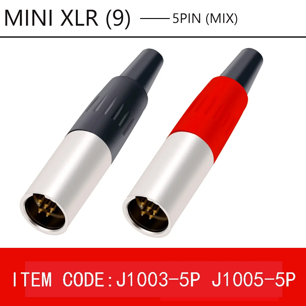 10 шт. мини XLR 3 4 5 6 Pin штекер Аудио Микрофон коннектор для микрофона прямой пайки |