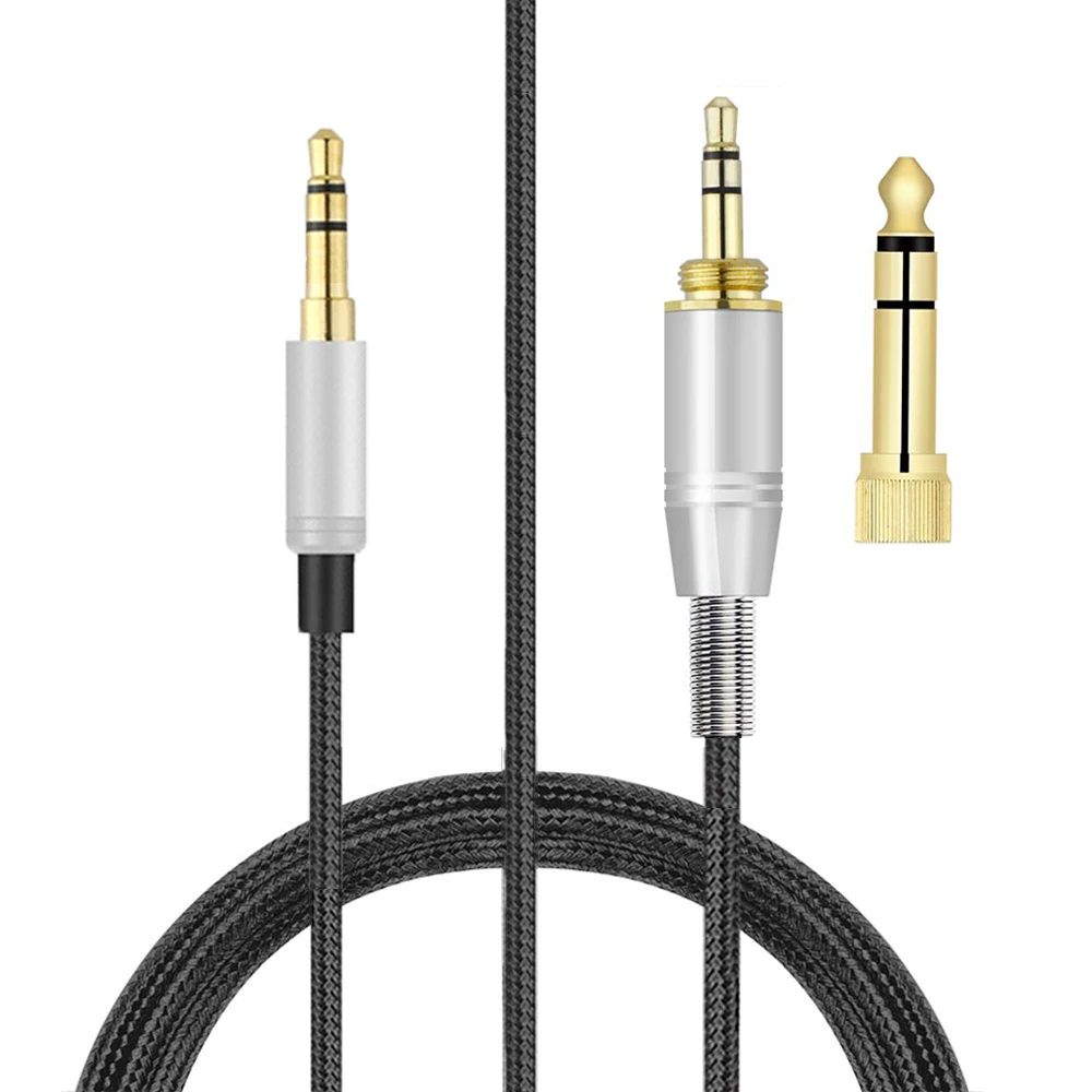 Cable de extensión trenzado para auriculares, repuesto de 6,35mm para Pioneer SE-MS9BN, SE-MS7BT, SE-MHR5, SE, MS9BN, MS7BT, MHR5, MX9