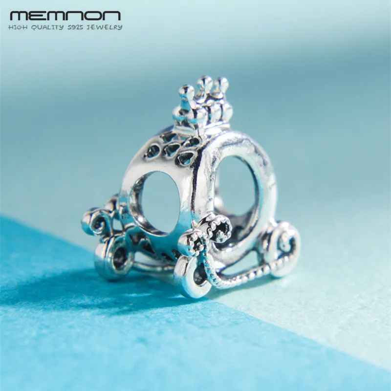 Осенние Полированные Подвески в виде короны или кареты бусины из стерлингового