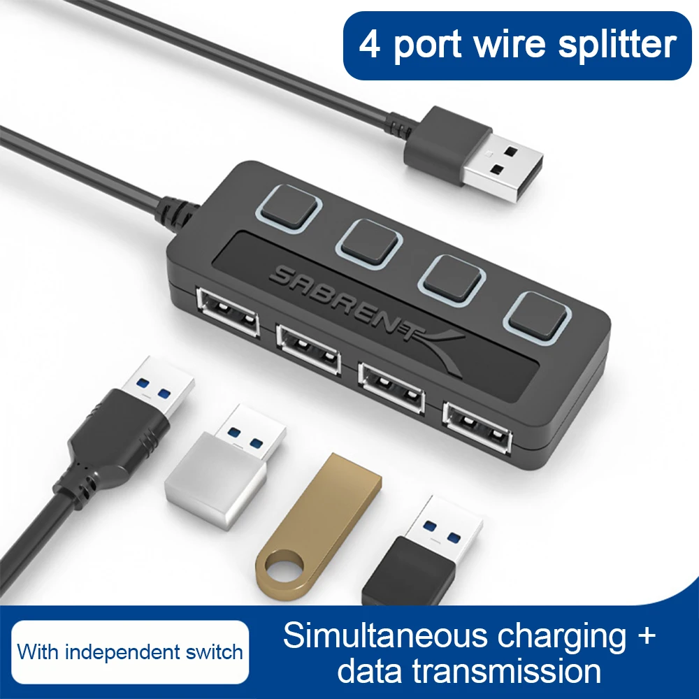 Высокоскоростной 4 портовый компьютер аксессуары для компьютера ультратонкий