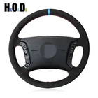 Ручная работа DIY черный замшевый чехол рулевого колеса автомобиля для BMW E46 1998-2004 E36 1995-1997 X3 E83 X5 E53 E38 1994-2001 E31 1996