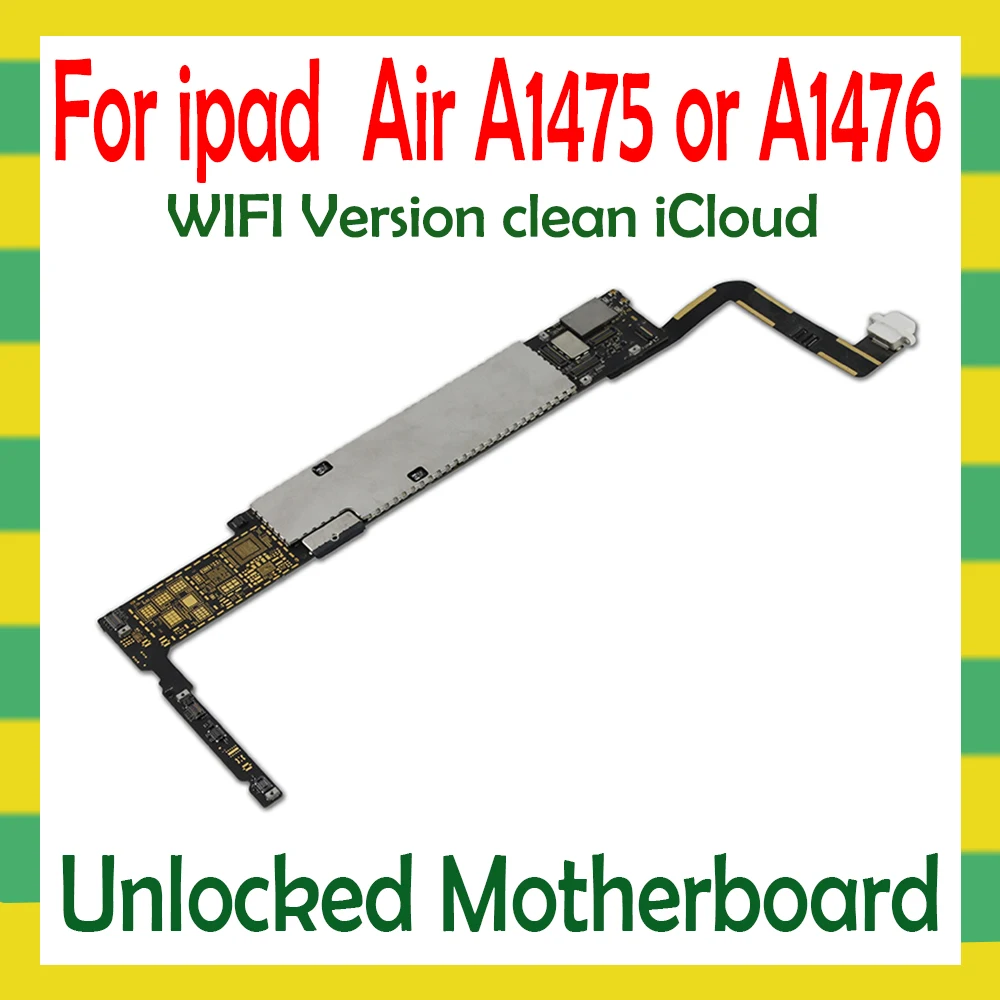 Оригинальная материнская плата разблокировки для iPad 5 Air A1474 A1475 WLAN Cellular Version 16G 32G 64G