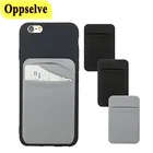 Съемный Универсальный чехол с держателем для карт, тонкий карманный мини-чехол для кредитных карт, клейкий кошелек, задняя крышка для телефона для iPhone Samsung