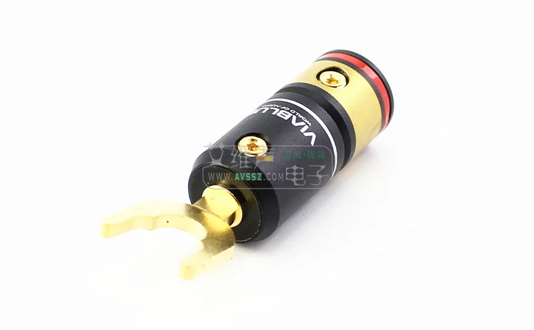VIABLUE 24k позолоченная штепсельная вилка динамика Y T6S кабель головка банана